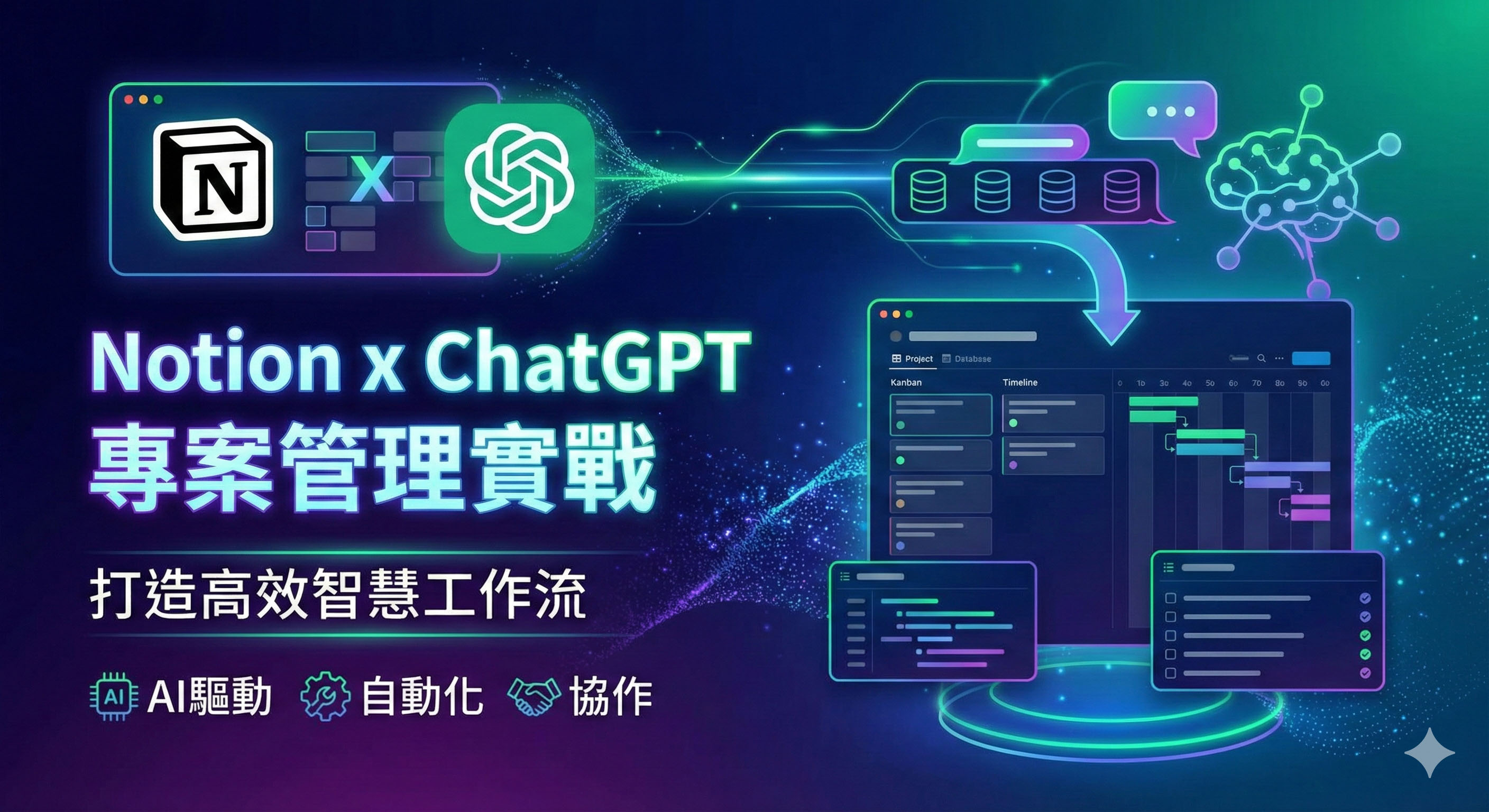 聯成電腦｜Notion × ChatGPT 專案管理實戰（多期）｜AI 企業內訓/工作坊案例